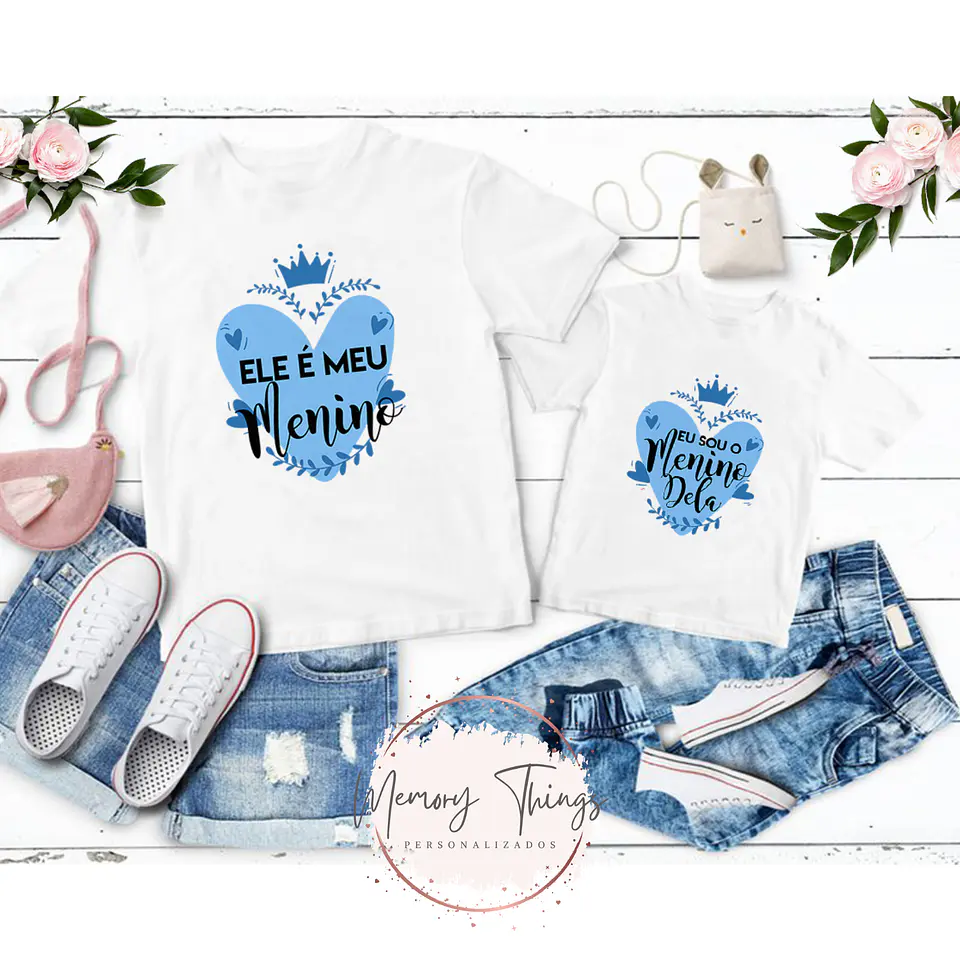 Conjunto de T-shirts Mãe e Filho (a) Col.03 7