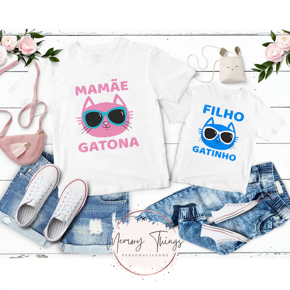 Conjunto de T-shirts Mãe e Filho (a) Col.05 4