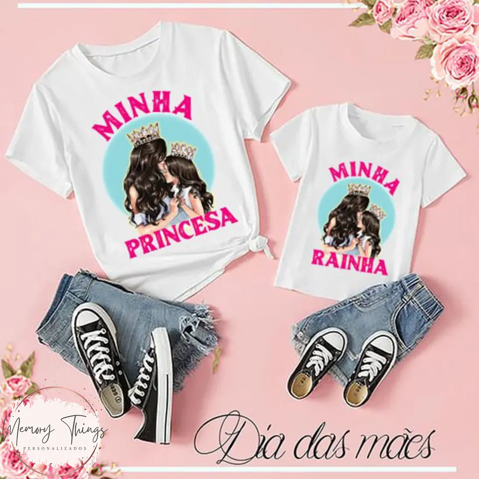 Coleção de T-shirt Mãe e Filhos Conectados 3
