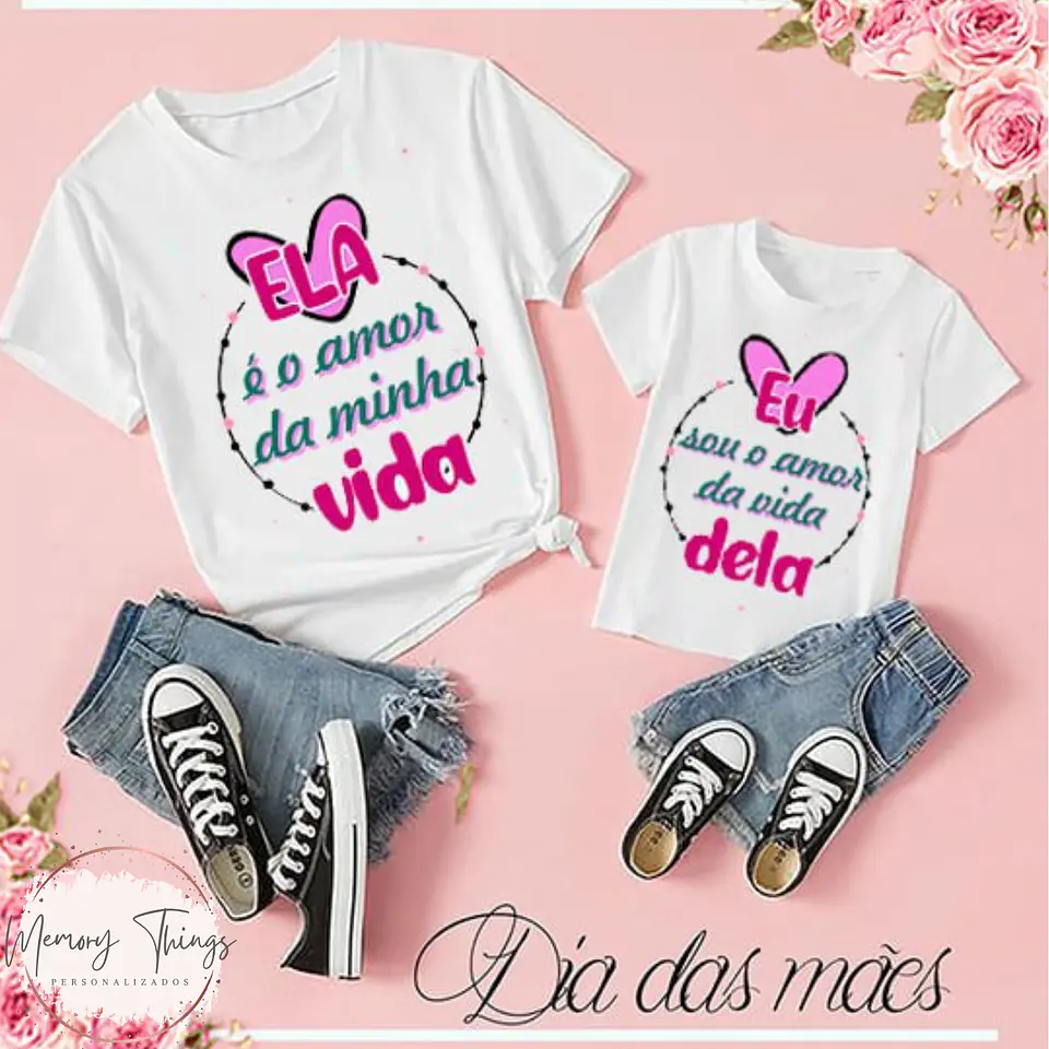 Coleção de T-shirt Mãe e Filhos Conectados 5