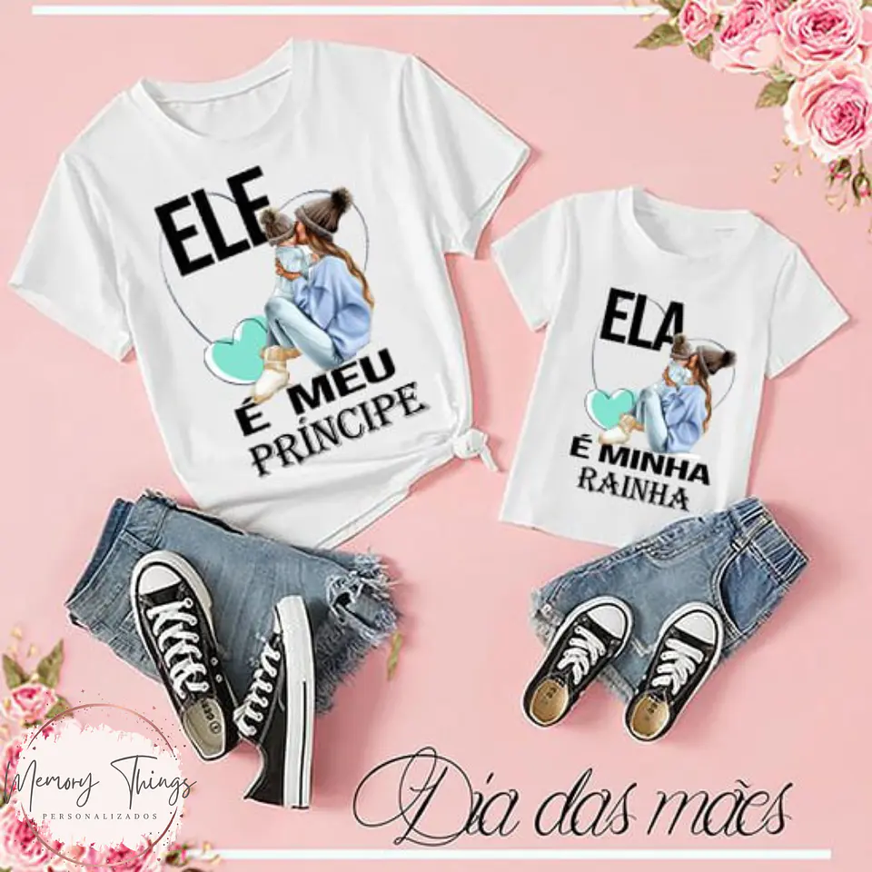 Coleção de T-shirt Mãe e Filhos Conectados 8