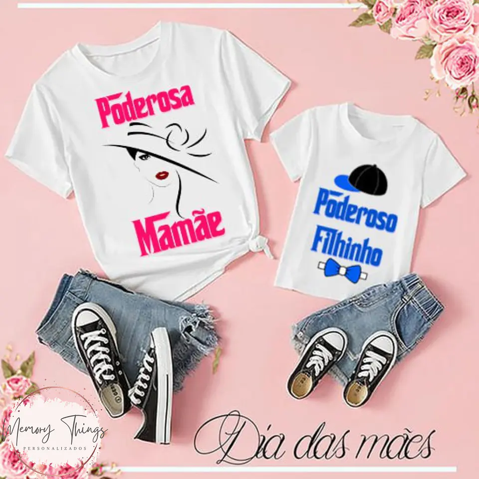 Coleção de T-shirt Mãe e Filhos Conectados 9