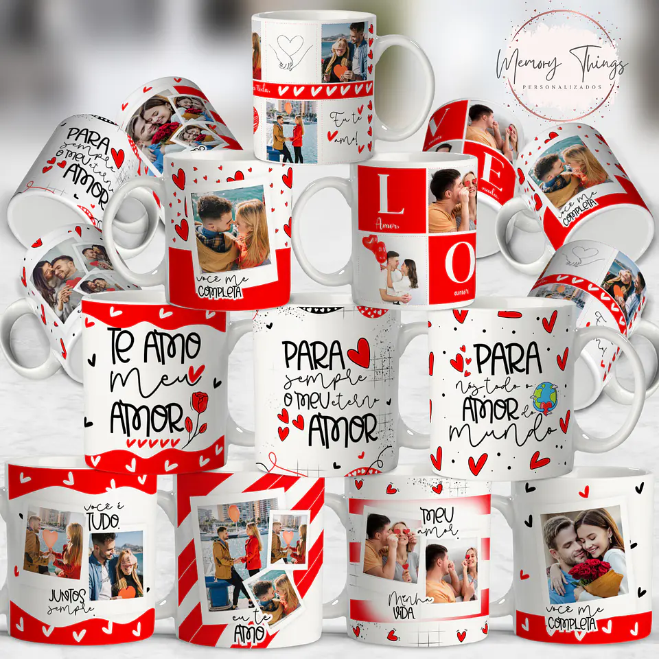 Coleção Canecas Para Sempre Meu Eterno Amor 1