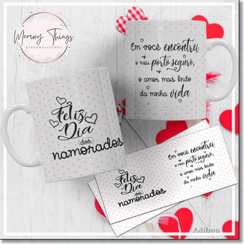 Coleção Caneca Dia dos Namorados Mais sincero amor