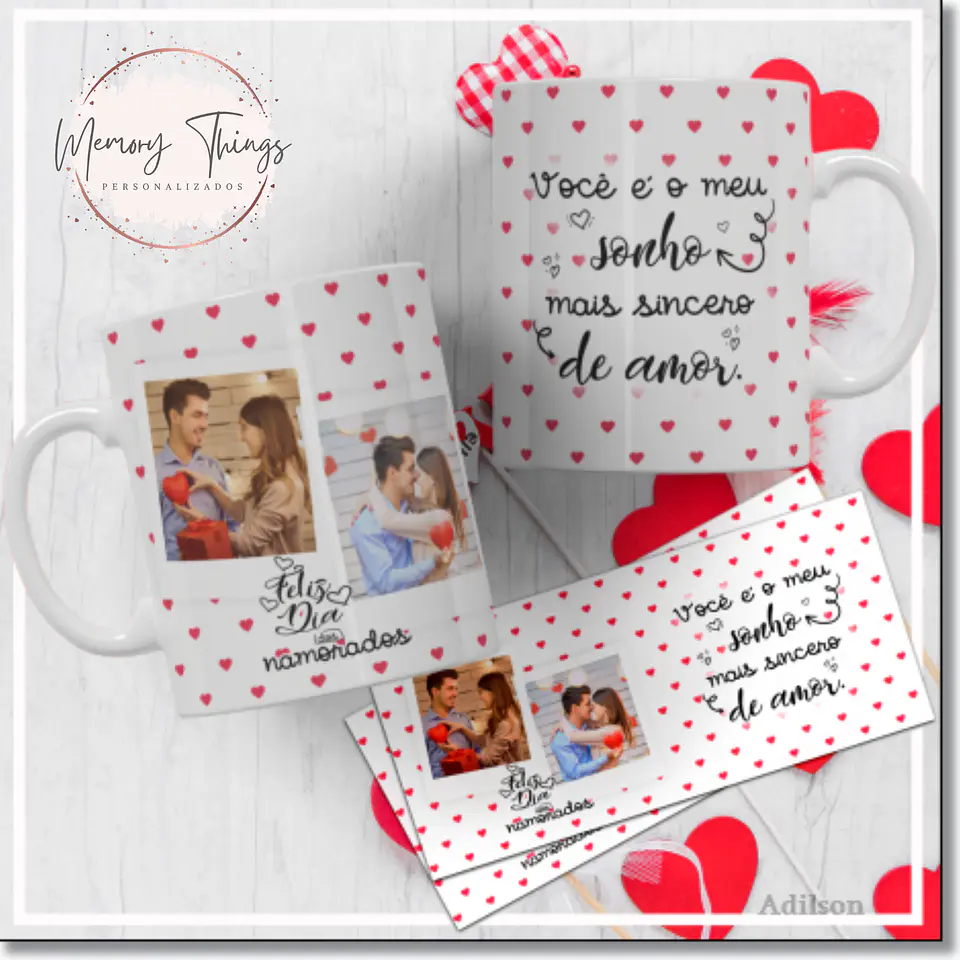 Coleção Caneca Dia dos Namorados Mais sincero amor 2