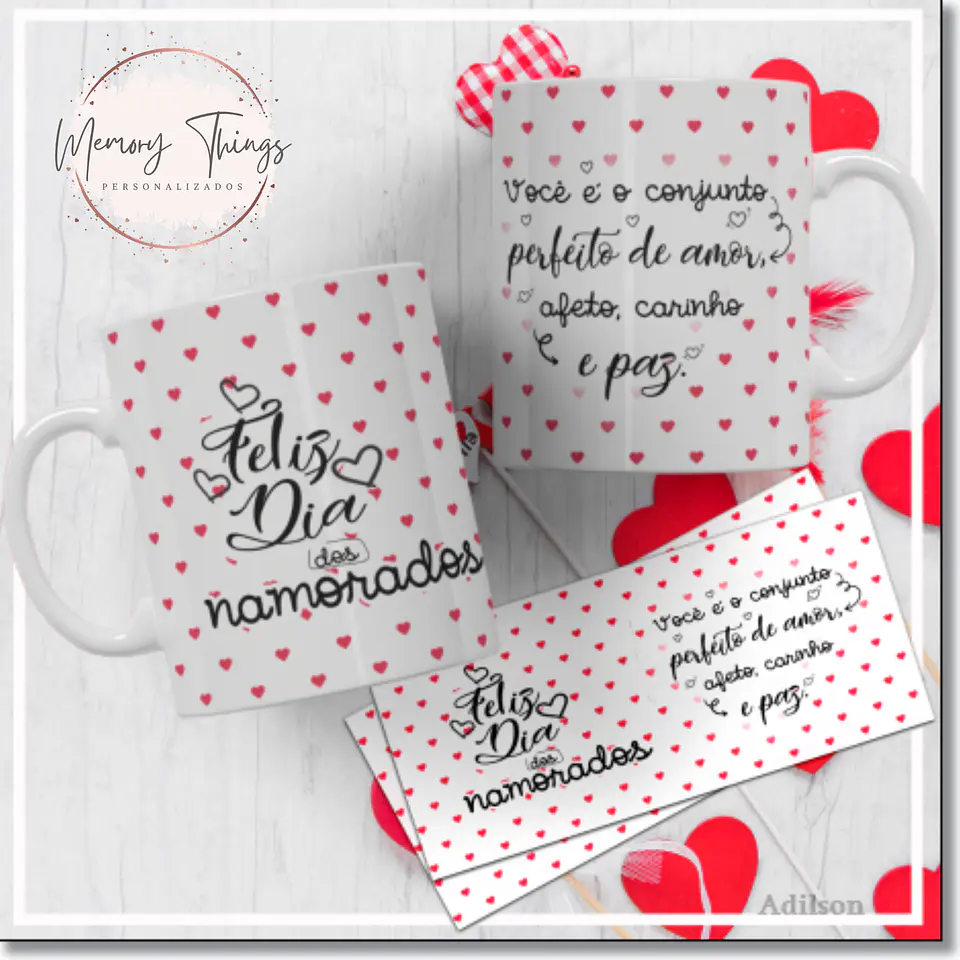 Coleção Caneca Dia dos Namorados Mais sincero amor 17