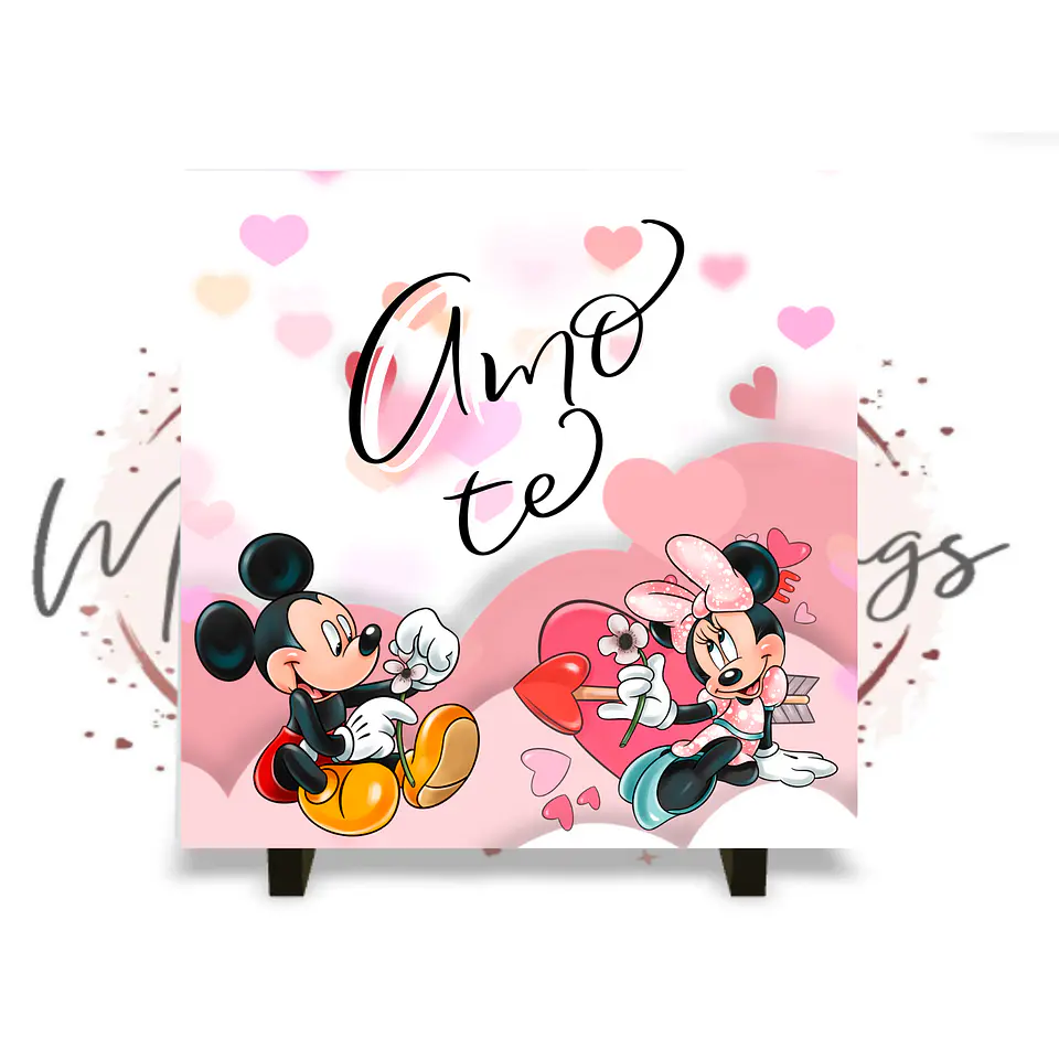 Azulejos Mickey e Minnie Amo-te 2