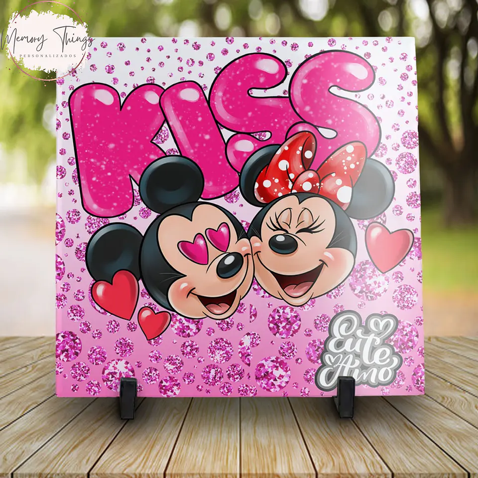 Azulejos Mickey e Minnie Amo-te 8