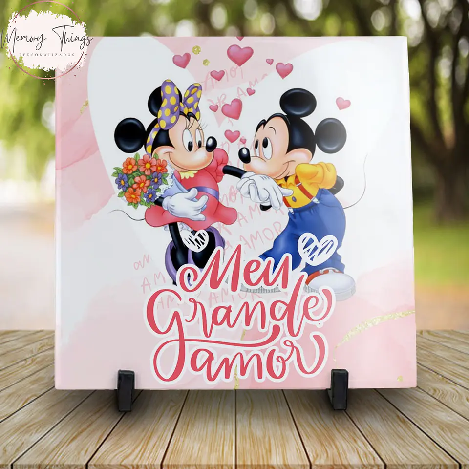 Azulejos Mickey e Minnie Amo-te 9