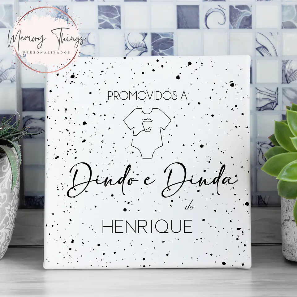 Azulejo Batismo Padrinhos 4