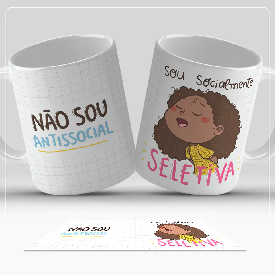 Coleção Canecas Frases Divertidas Ilustrado Vol. 02 4