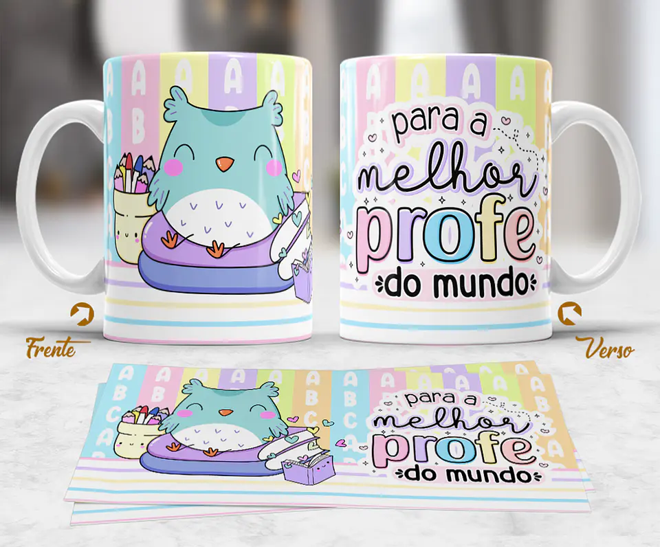 Coleção Caneca Professora mudar o mundo 2