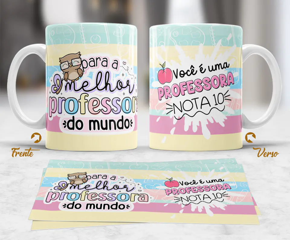 Coleção Caneca Professora mudar o mundo 6