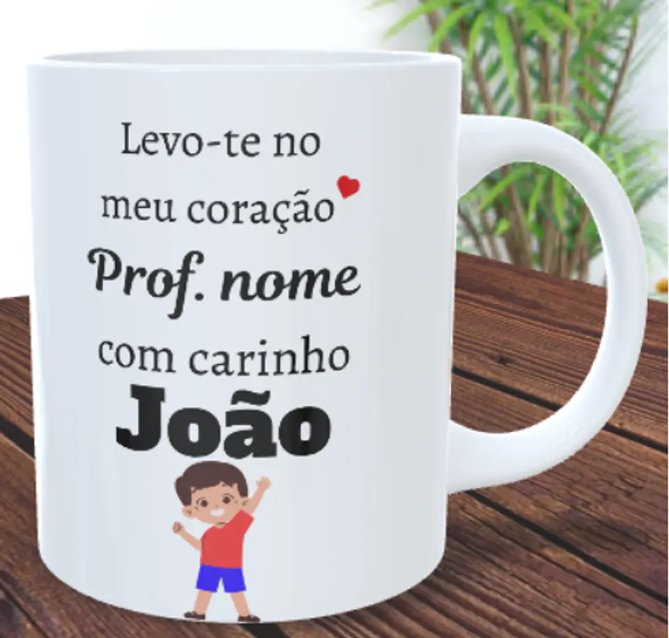 Caneca Personaliza Para Auxiliar ou Professora 1