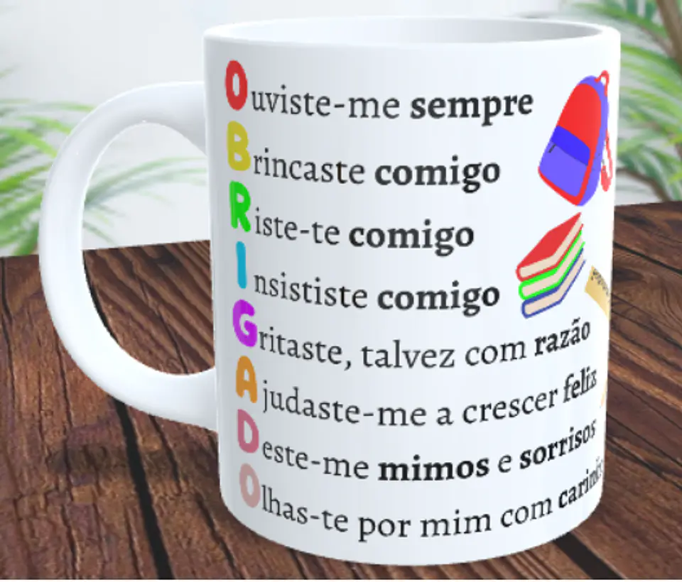 Caneca Personaliza Para Auxiliar ou Professora 2