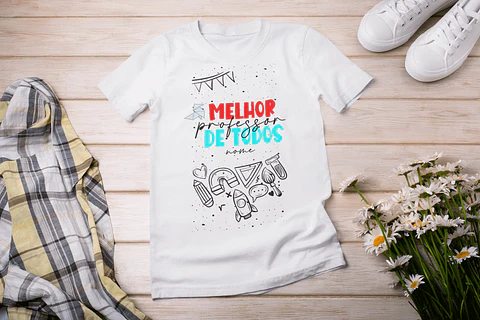 T-shirt Melhor professor de todos