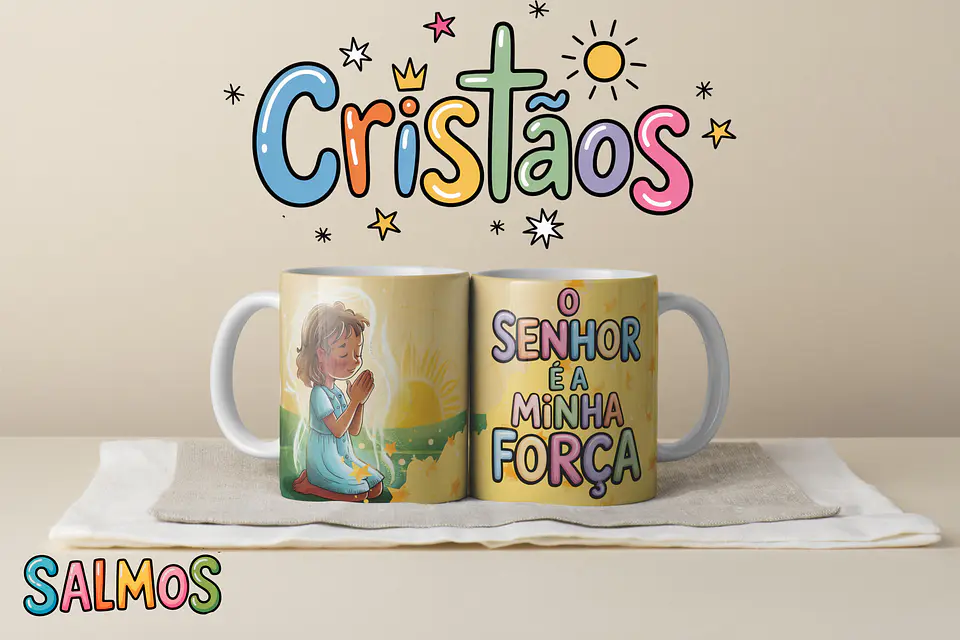 Coleção Canecas Salmos Coloridos 12