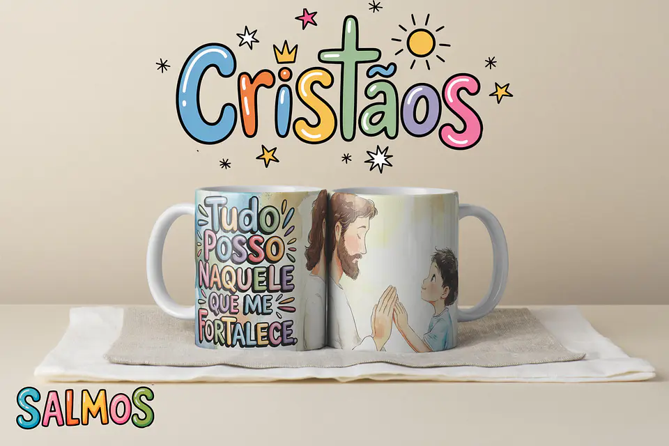 Coleção Canecas Salmos Coloridos 19