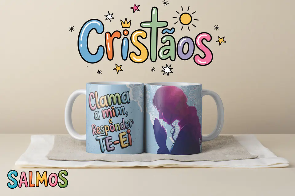 Coleção Canecas Salmos Coloridos 22