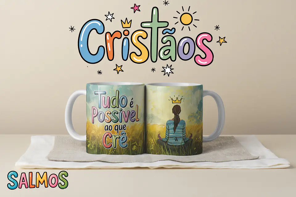 Coleção Canecas Salmos Coloridos 25