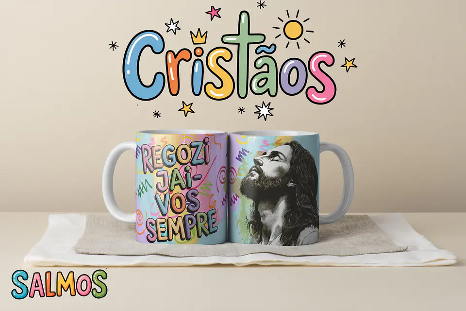 Coleção Canecas Salmos Coloridos 28