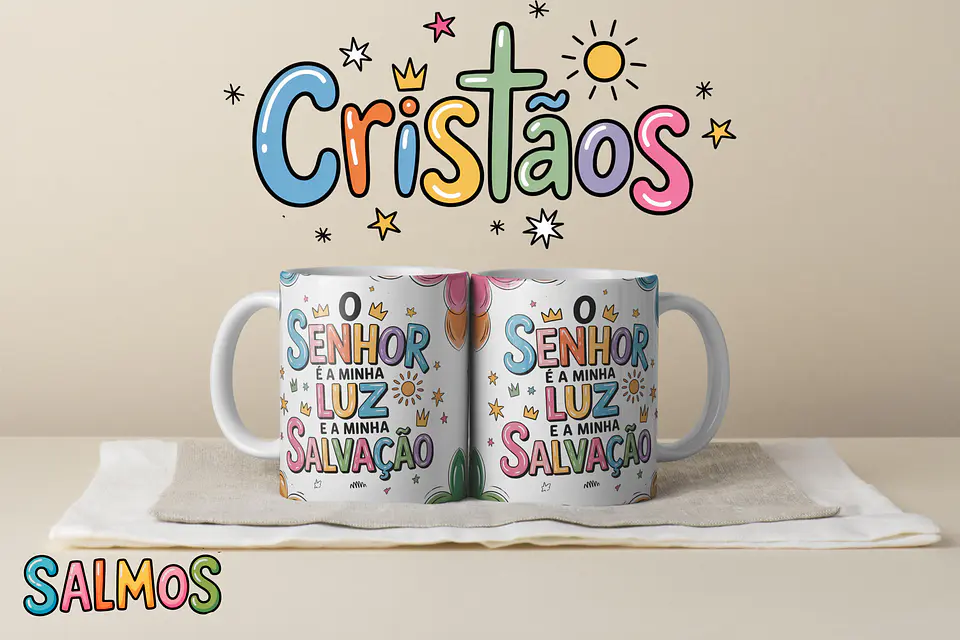 Coleção Canecas Salmos Coloridos 31