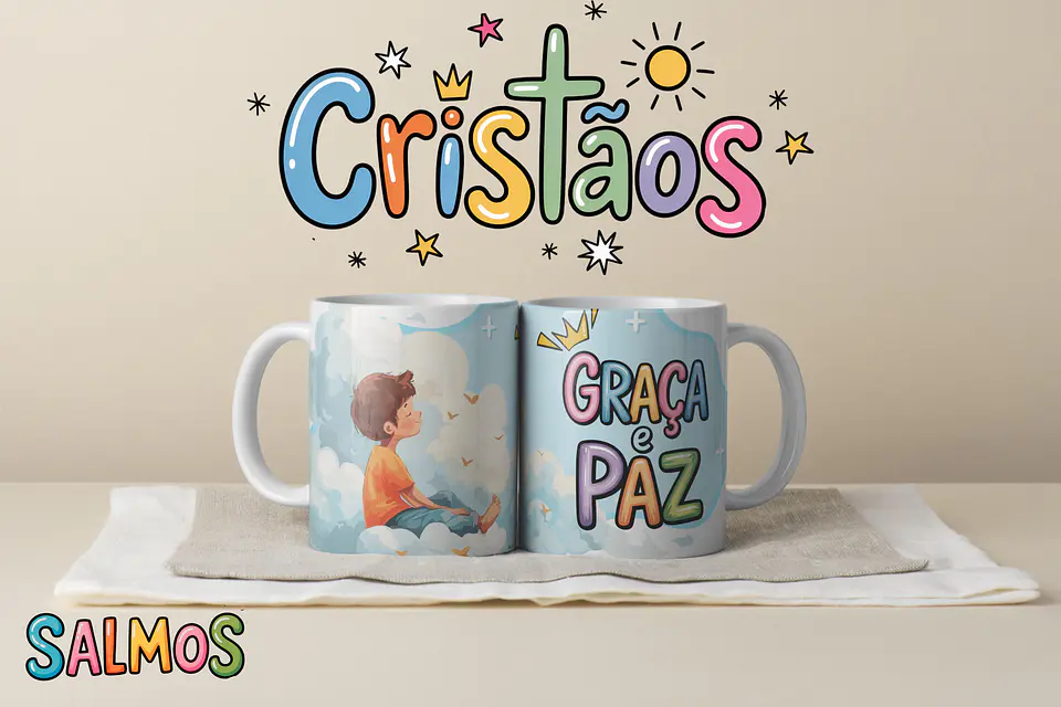 Coleção Canecas Salmos Coloridos 32