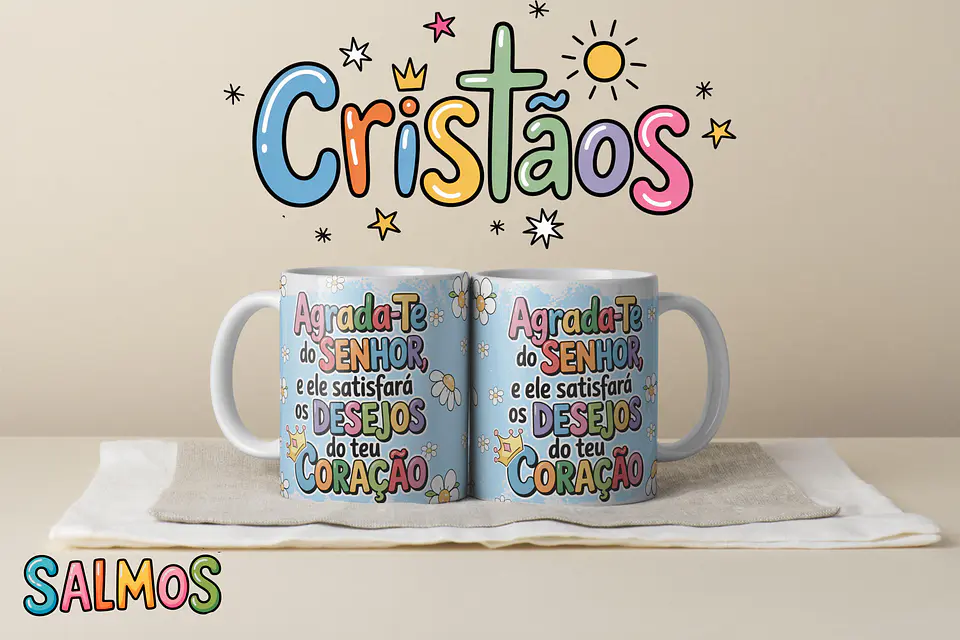 Coleção Canecas Salmos Coloridos 37