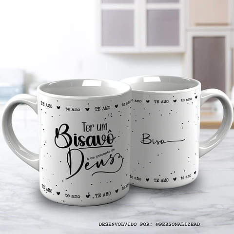 Caneca Avô pintinhas