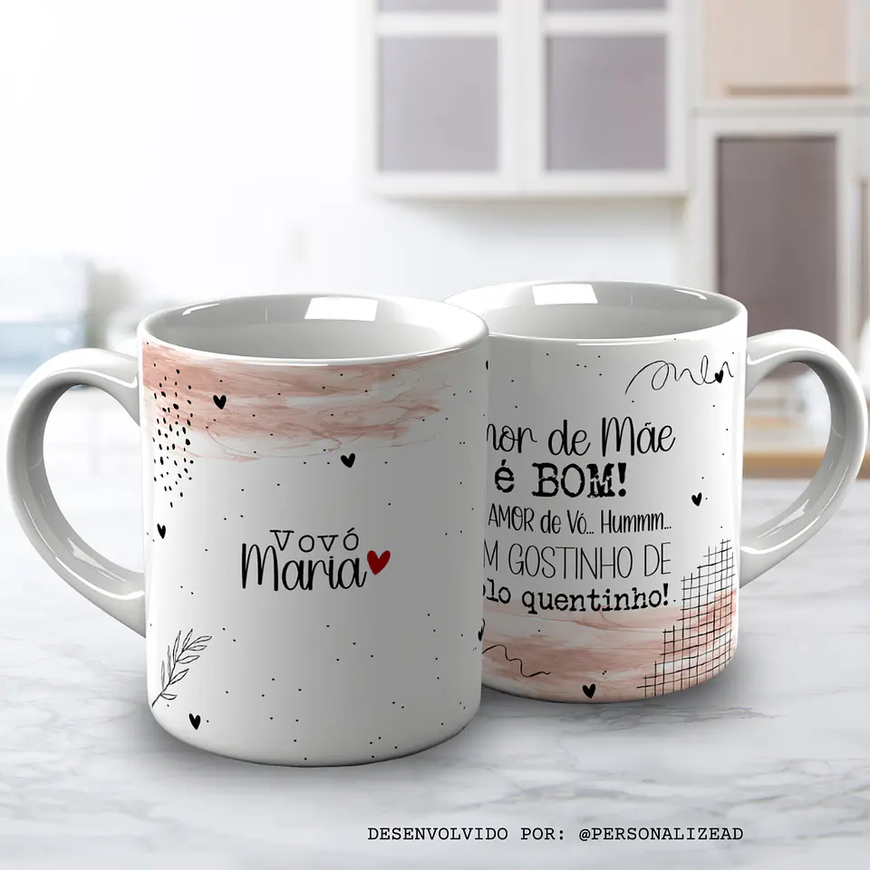 Caneca Avô pintinhas 9