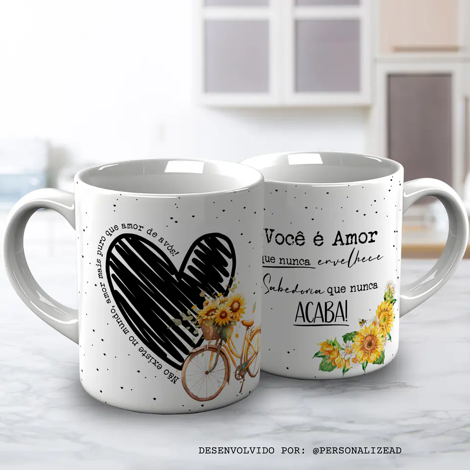 Caneca Avô pintinhas 11