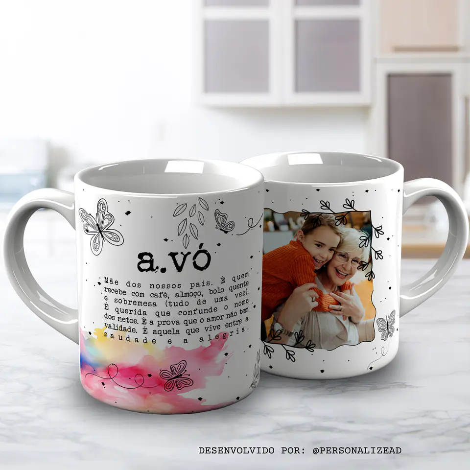 Caneca Avô pintinhas 13