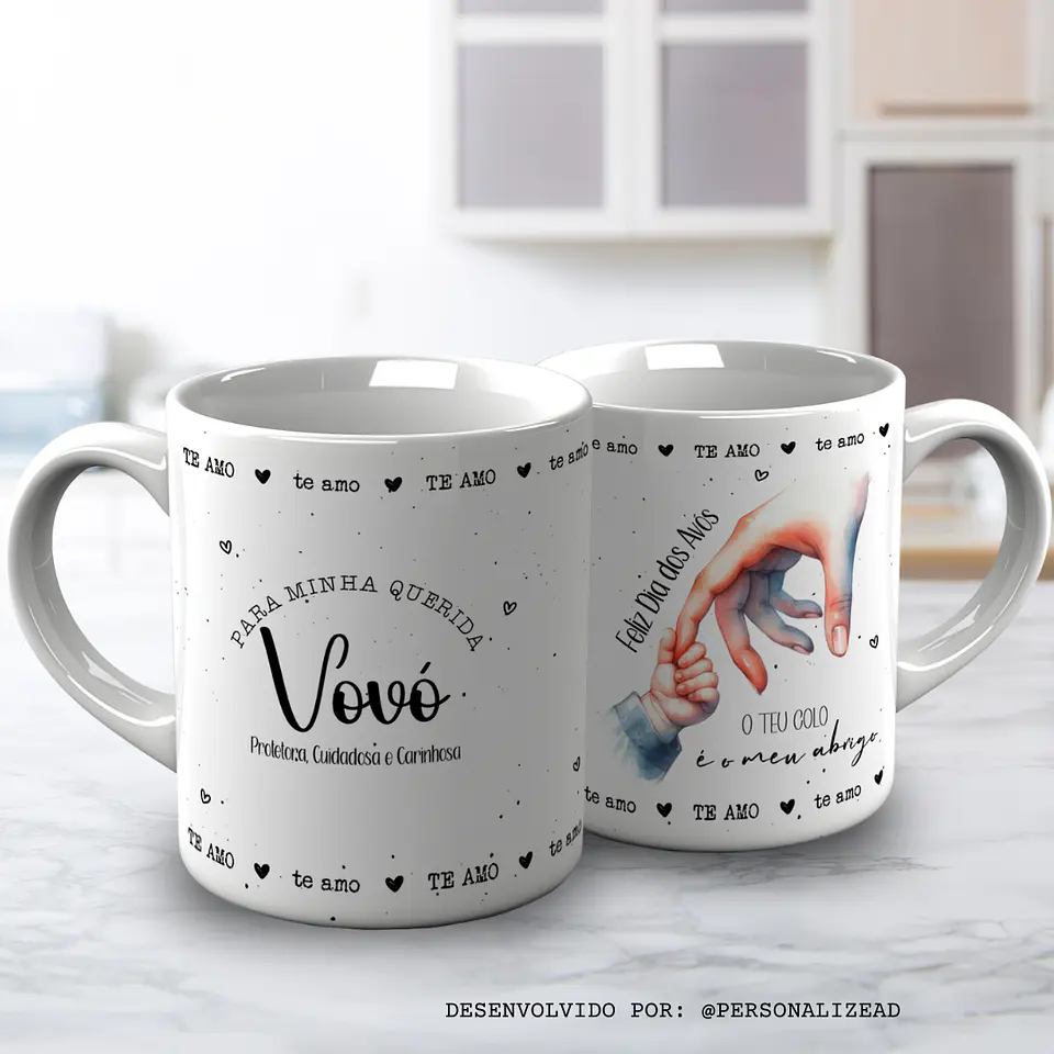 Caneca Avô pintinhas 16