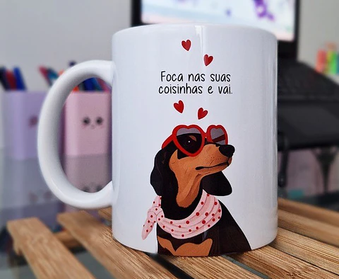 Caneca Foca nas suas coisinhas