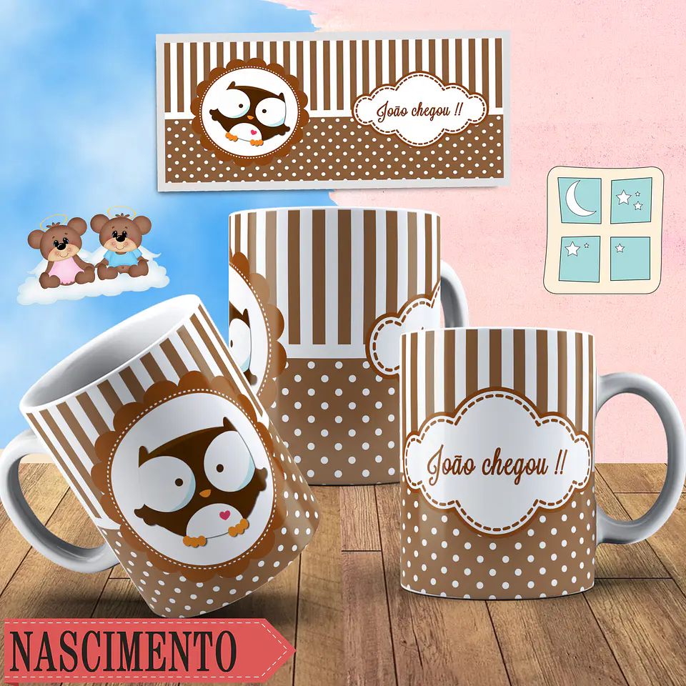 Coleção Canecas Nascimento 1 5