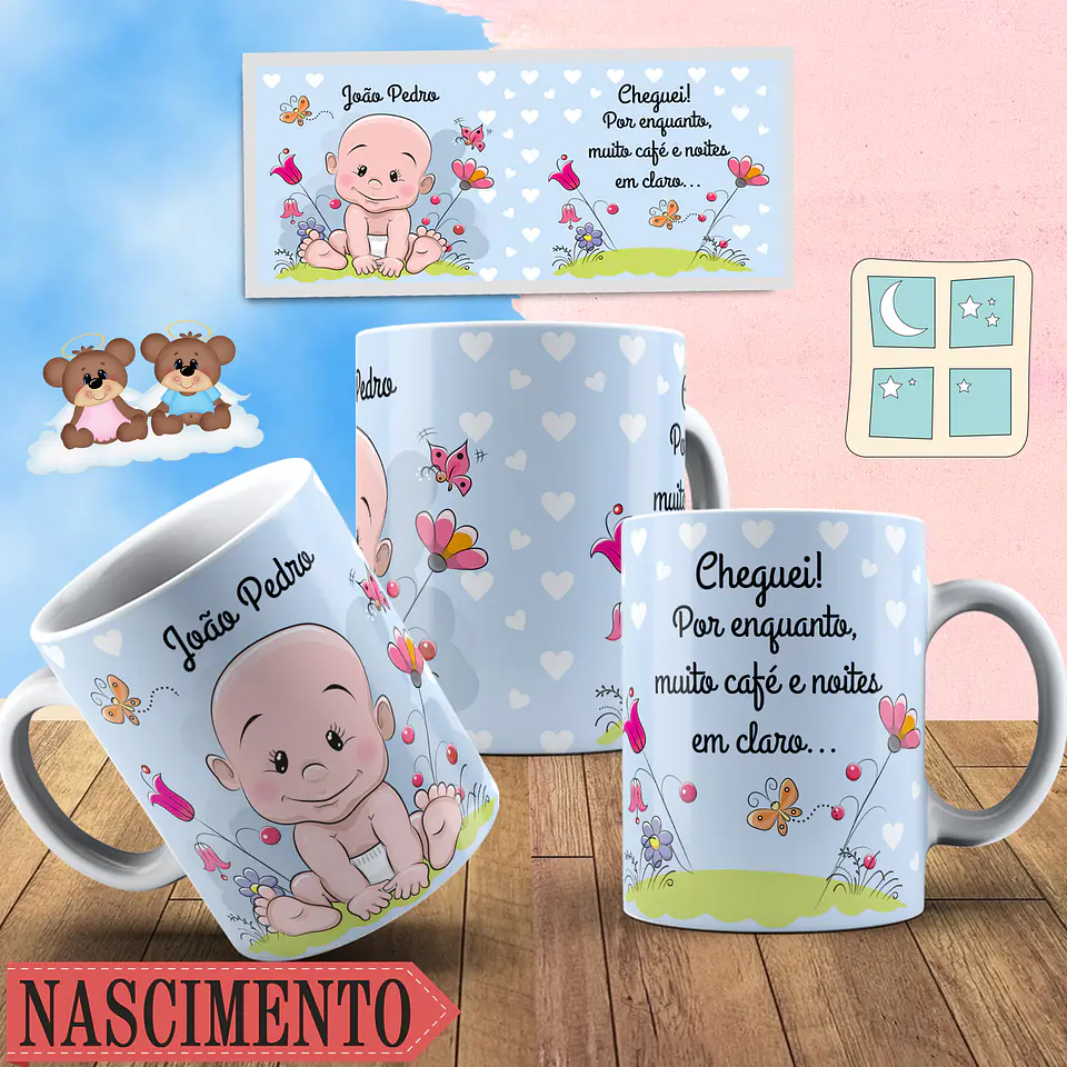 Coleção Canecas Nascimento 1 10