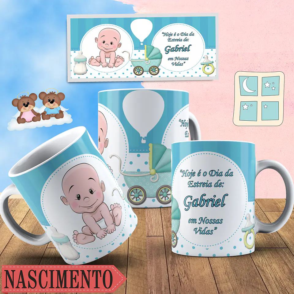Coleção canecas nascimento 3 2