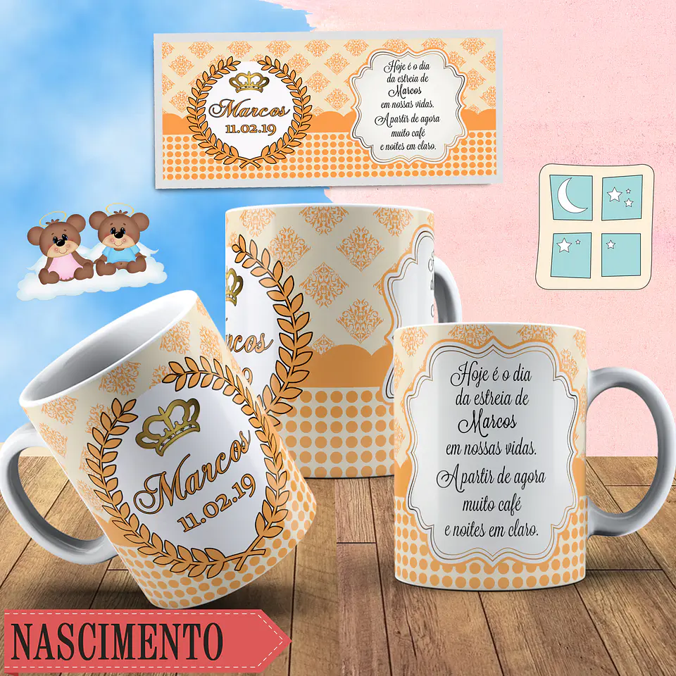 Coleção canecas nascimento 4 13