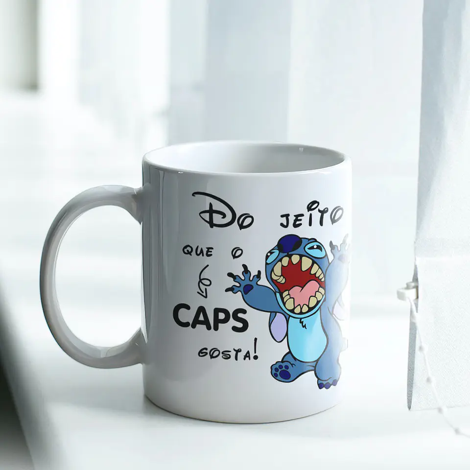 Caneca Stich - Do jeito que o CAPS gosta! 1
