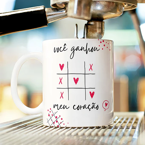 Caneca Você ganhou meu coração