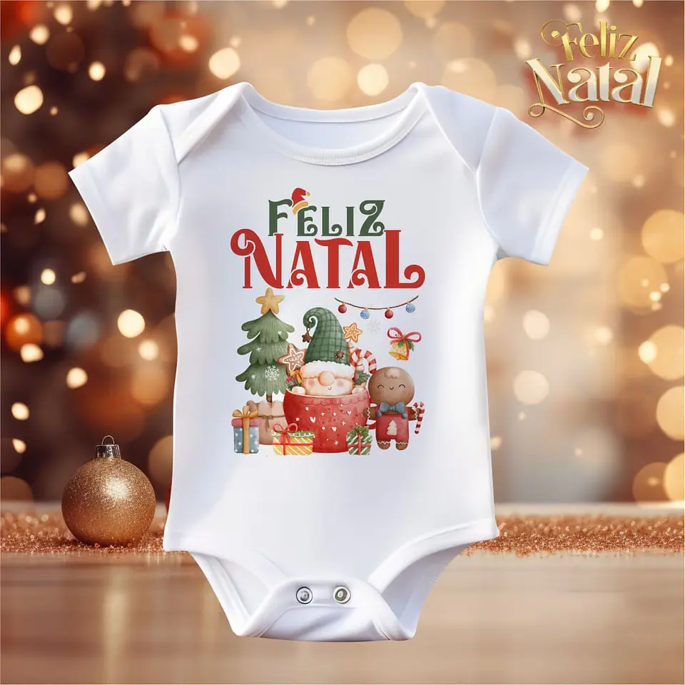 Body Natal Personalizado 100% Algodão 1