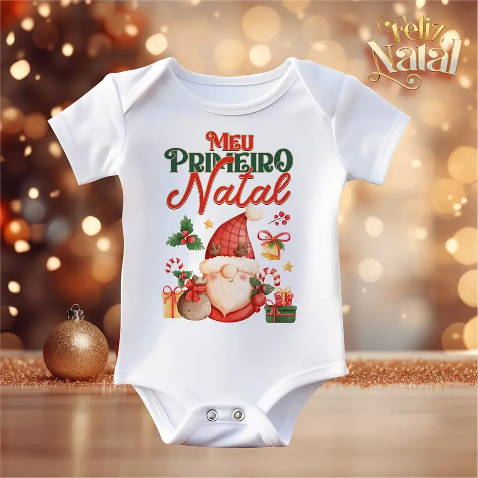 Body Natal Personalizado 100% Algodão 3