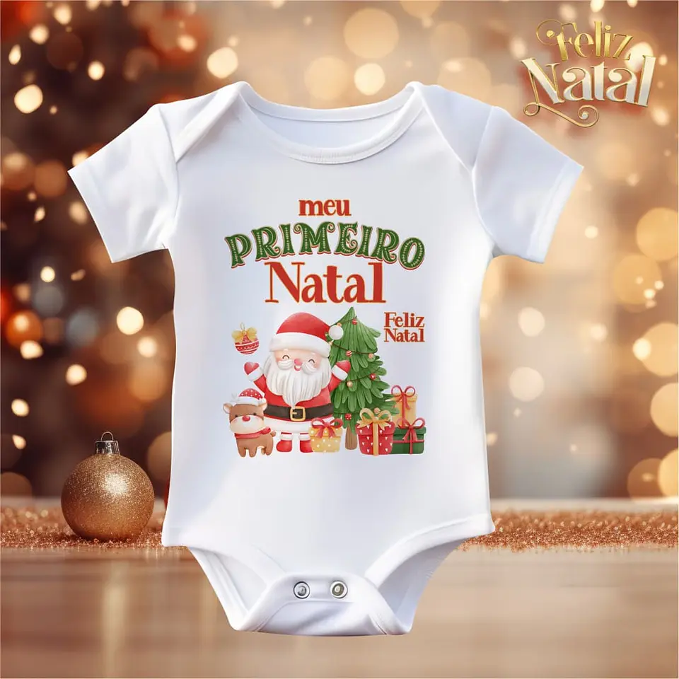 Body Natal Personalizado 100% Algodão 7