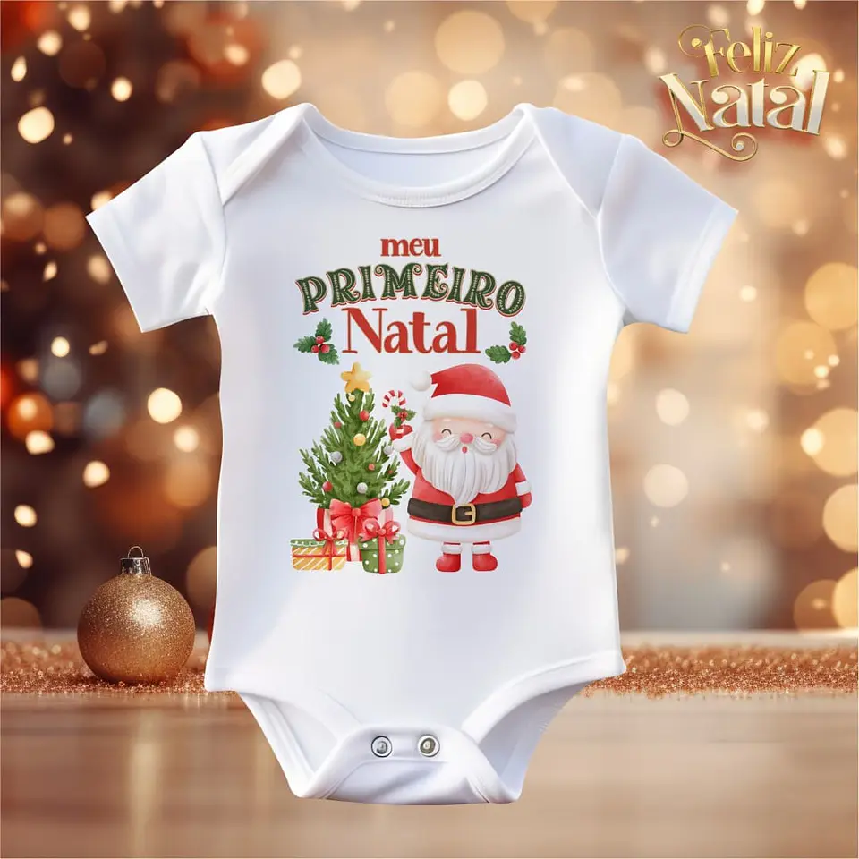 Body Natal Personalizado 100% Algodão 13
