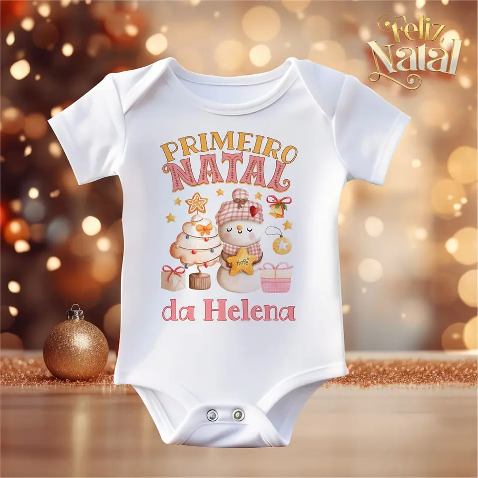 Body Natal Personalizado 100% Algodão 14