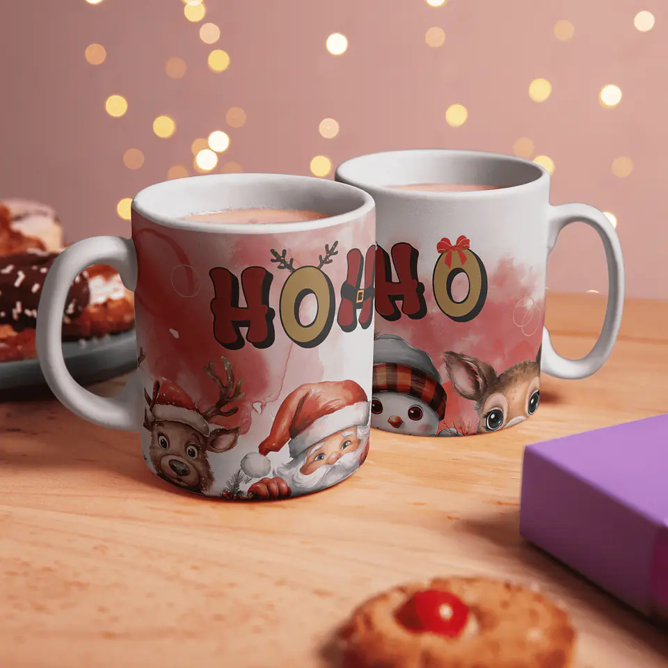 Coleção Canecas Pai Natal Ho Ho Ho! 2 4