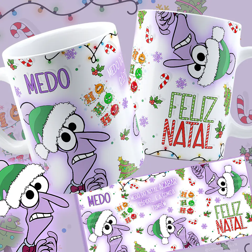 Coleção Canecas Divertidamente 3