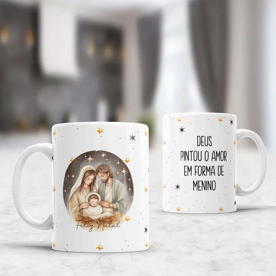 Coleção Canecas Mensagens De Natal 8