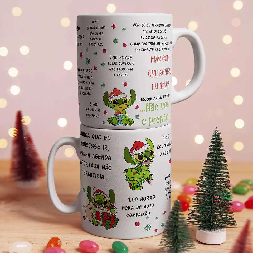 Coleção Canecas Stitch/Grinch  1
