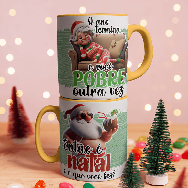 Coleção Canecas De Natal Criativas 14
